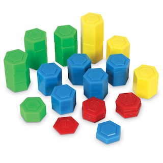 Foto 4 | Juego De Pesas Hexagonales, Recursos De Aprendizaje, 54 Piezas Para Mayores De 8 Años - Venta Internacional.