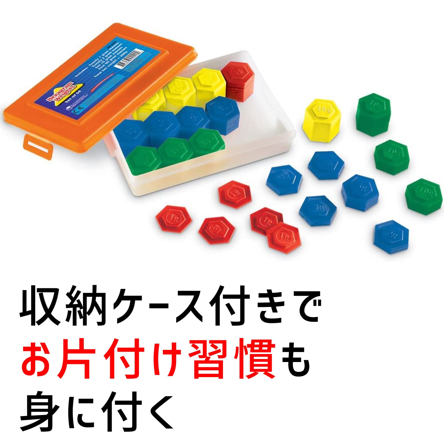 Foto 8 pulgar | Juego De Pesas Hexagonales, Recursos De Aprendizaje, 54 Piezas Para Mayores De 8 Años - Venta Internacional.