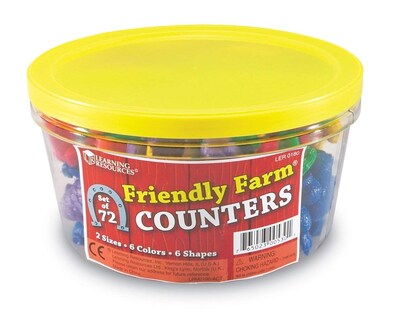 Foto 1 | Contadores Toy Learning Resources, Aptos Para Animales De Granja, 72 Unidades - Venta Internacional.