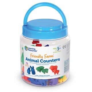Foto 4 | Contadores Toy Learning Resources, Aptos Para Animales De Granja, 72 Unidades - Venta Internacional.