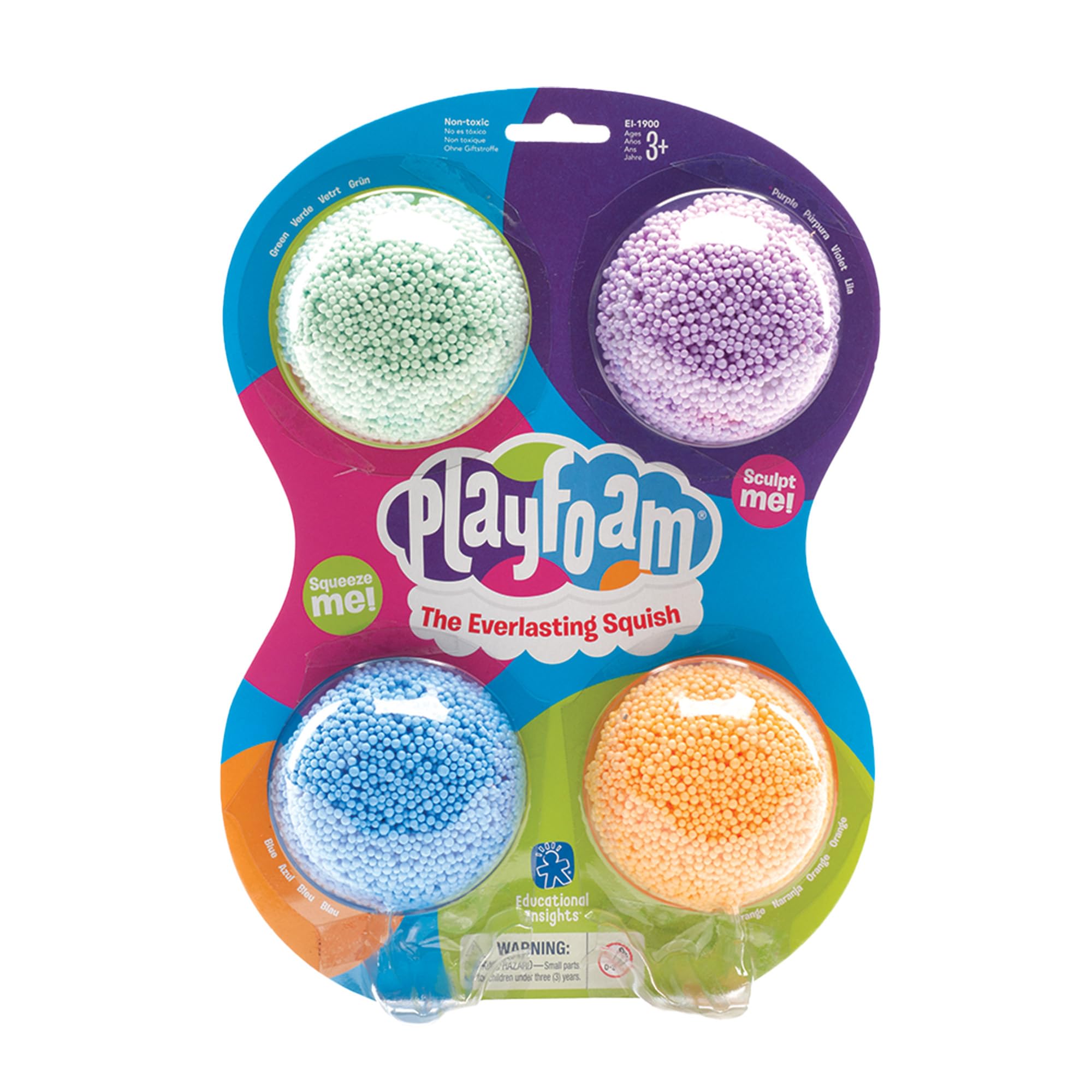 Foto 2 pulgar | Juguetes Sensoriales, Recursos De Aprendizaje Playfoam Classic, Paquete De 4 - Venta Internacional.