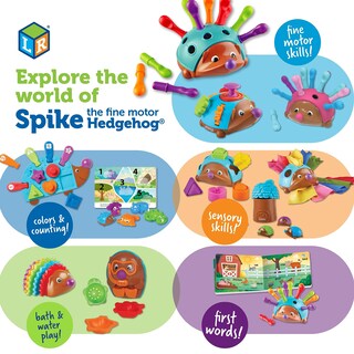 Foto 7 | Recursos De Aprendizaje Para Apilar Y Contar Juguetes Spike Hedgehog - Venta Internacional.