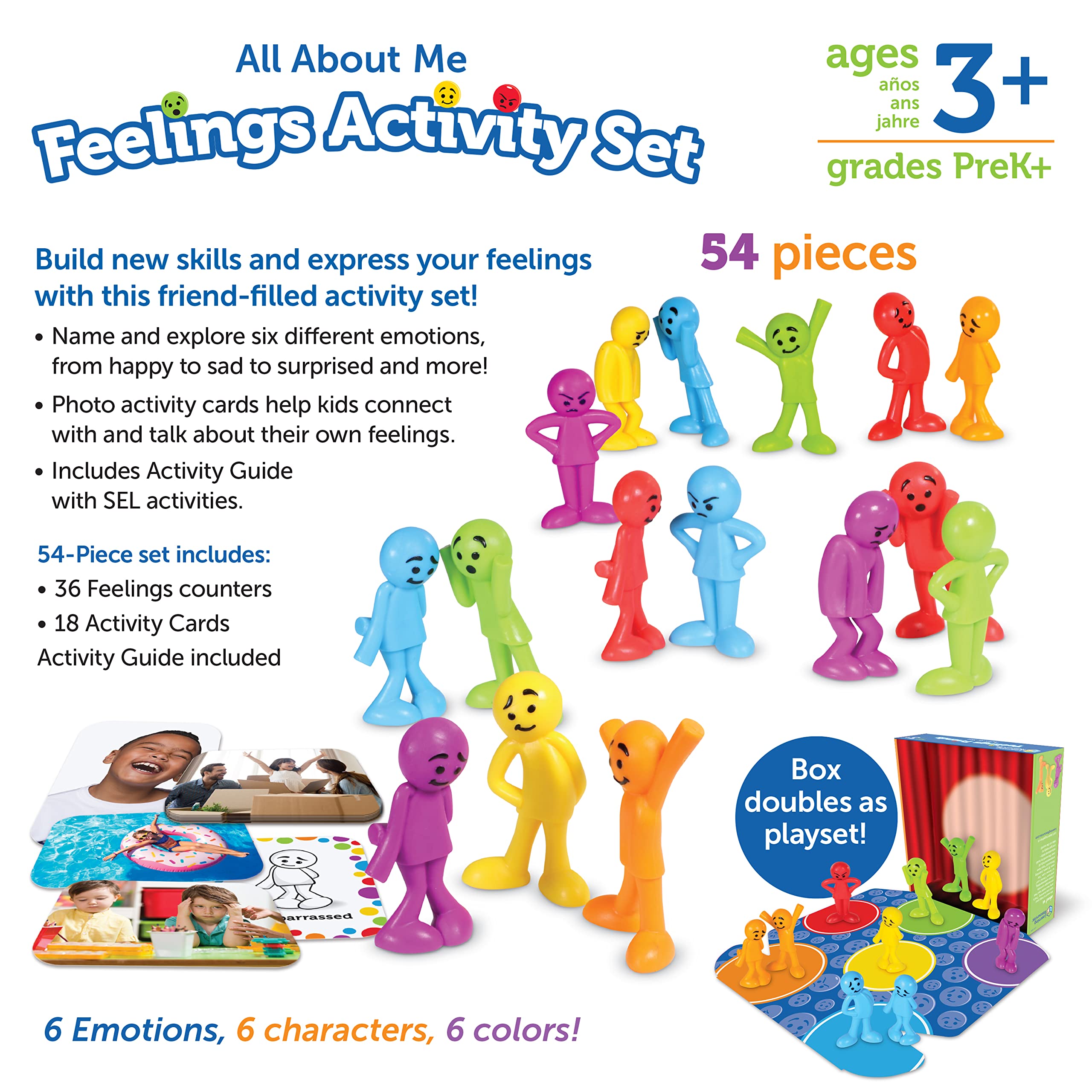 Foto 7 pulgar | Set De Actividades Learning Resources All About Me Feelings, 54 Unidades - Venta Internacional.