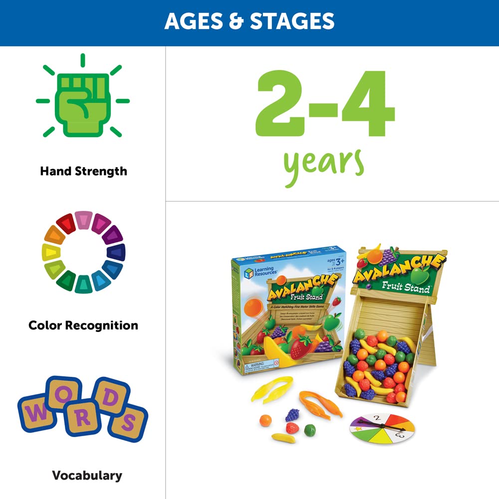 Foto 6 pulgar | Frutero Toy Learning Resources Para Avalanchas, 42 Piezas, Más De 3 Años - Venta Internacional.