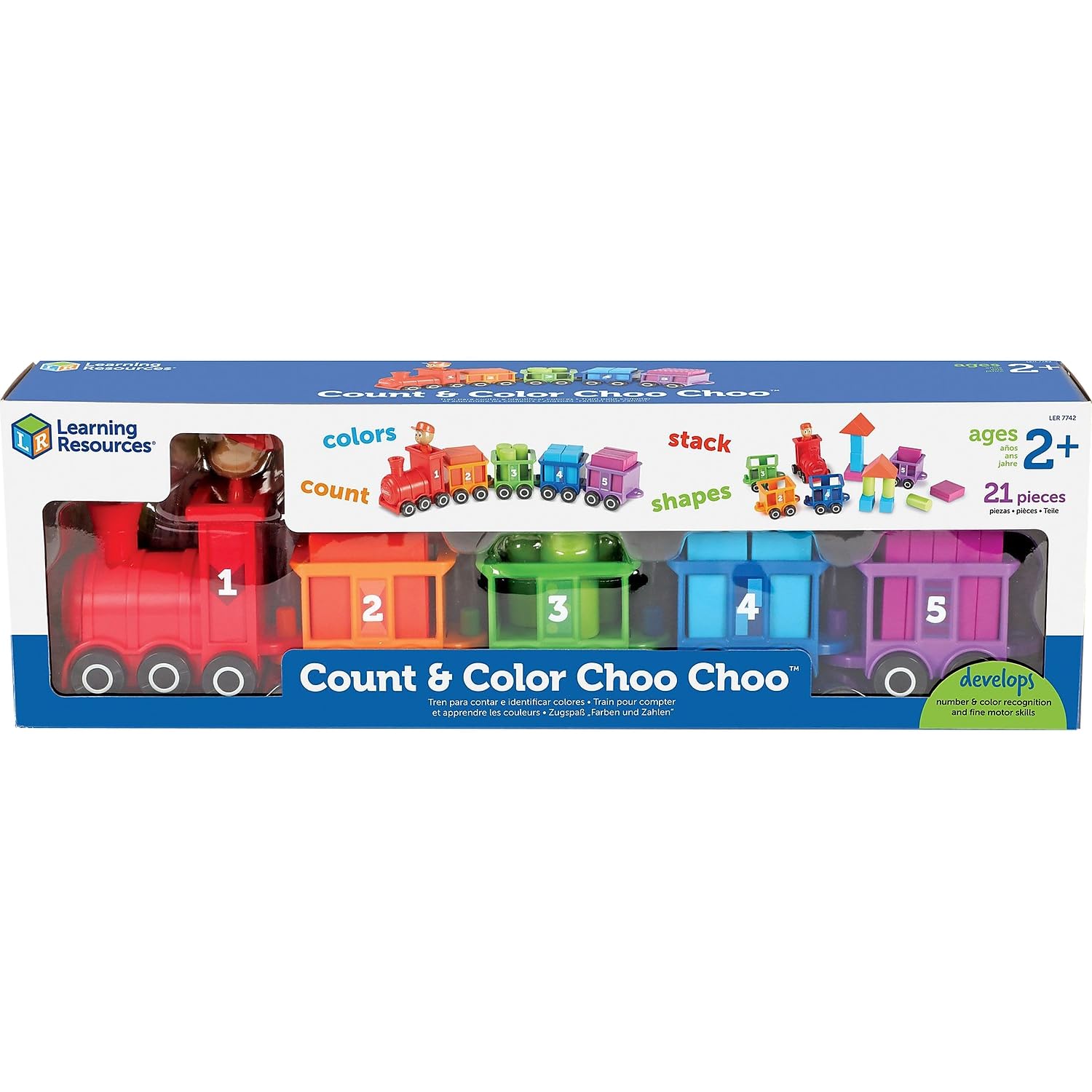Foto 1 | Juguete Didáctico Recursos Didácticos Count & Colorea Choo Train - Venta Internacional.