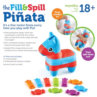 Foto 6 | Piñata Pia The Fill & Spill De Toy Learning Resources, Más De 18 Millones - Venta Internacional.