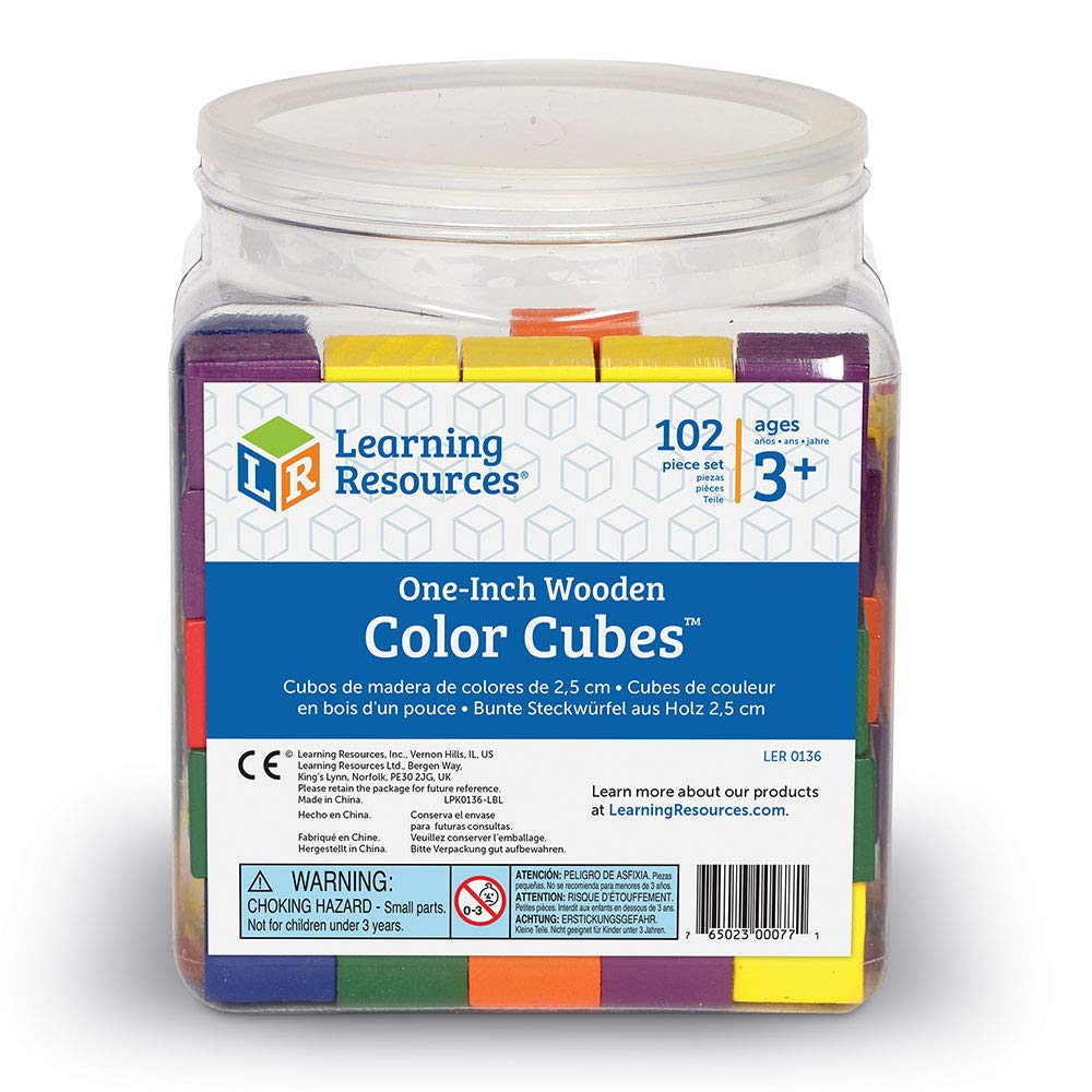 Foto 5 pulgar | Recursos De Aprendizaje De Madera Con Cubos De Colores Para Niños Mayores De 4 Años - Venta Internacional.