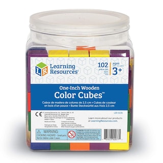Foto 4 | Recursos De Aprendizaje De Madera Con Cubos De Colores Para Niños Mayores De 4 Años - Venta Internacional.