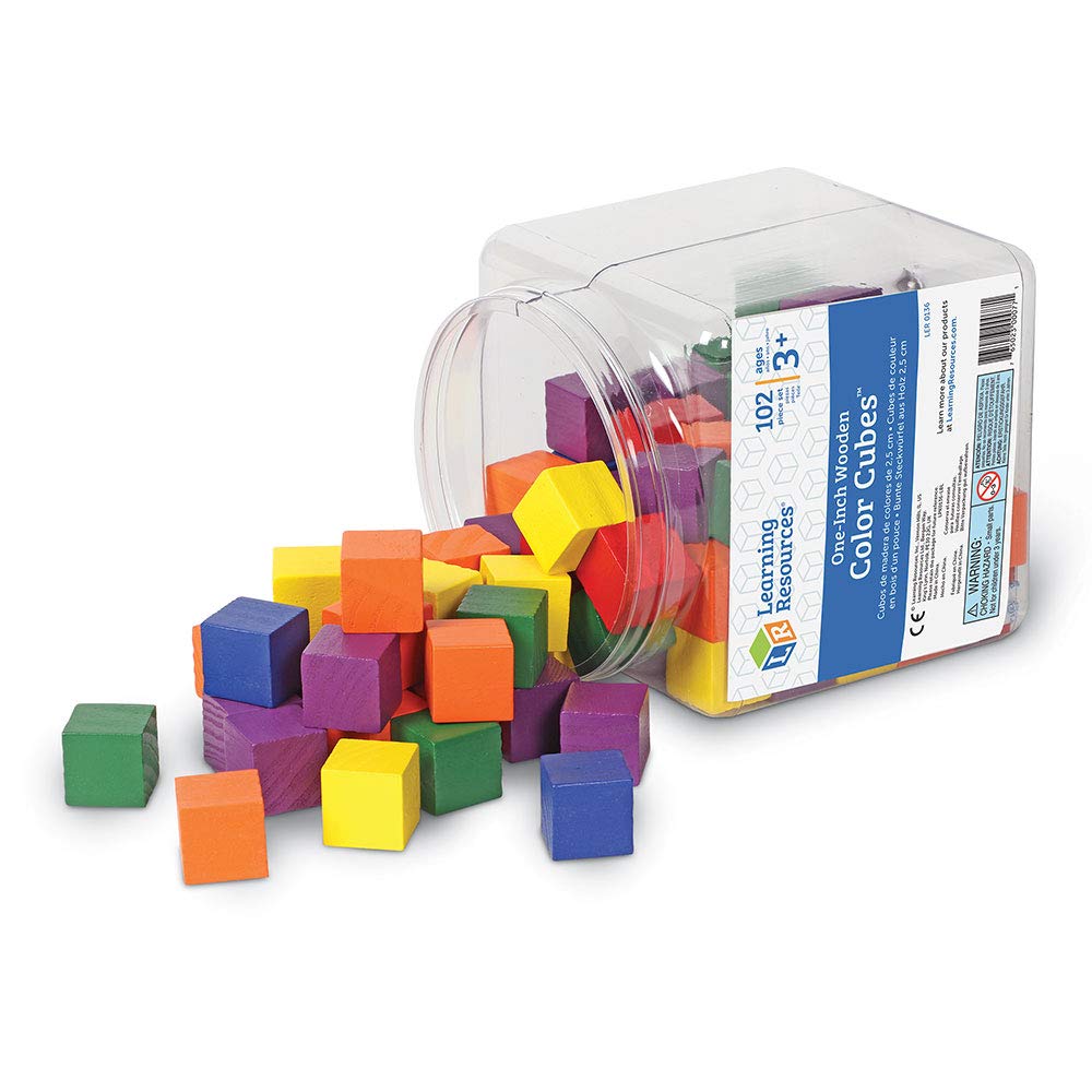 Foto 6 pulgar | Recursos De Aprendizaje De Madera Con Cubos De Colores Para Niños Mayores De 4 Años - Venta Internacional.