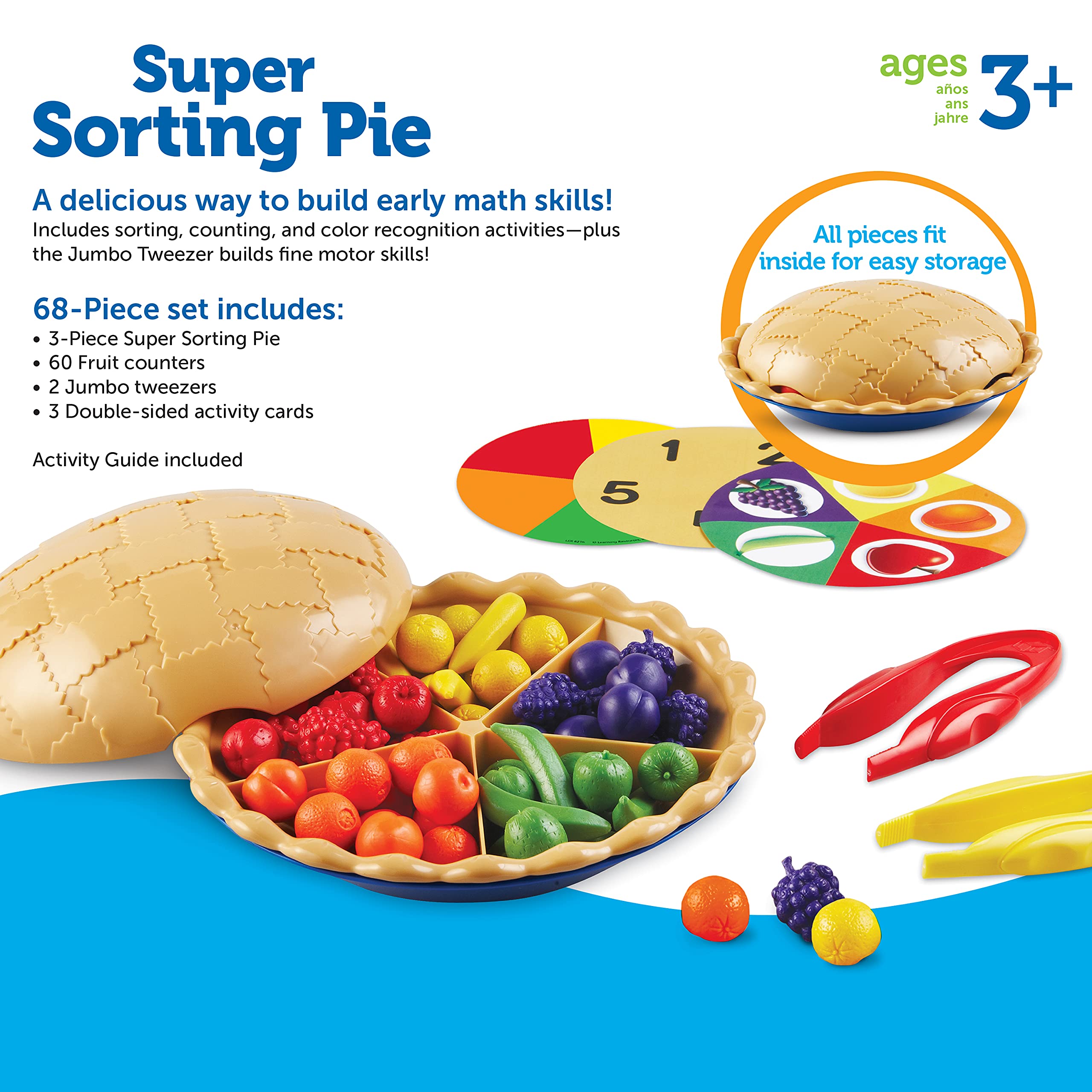 Foto 7 pulgar | Tarta Superclasificadora De Toy Learning Resources, 68 Piezas, Más De 3 Años - Venta Internacional.