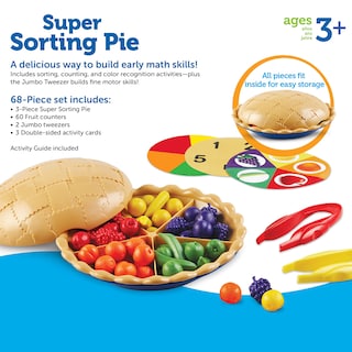 Foto 6 | Tarta Superclasificadora De Toy Learning Resources, 68 Piezas, Más De 3 Años - Venta Internacional.