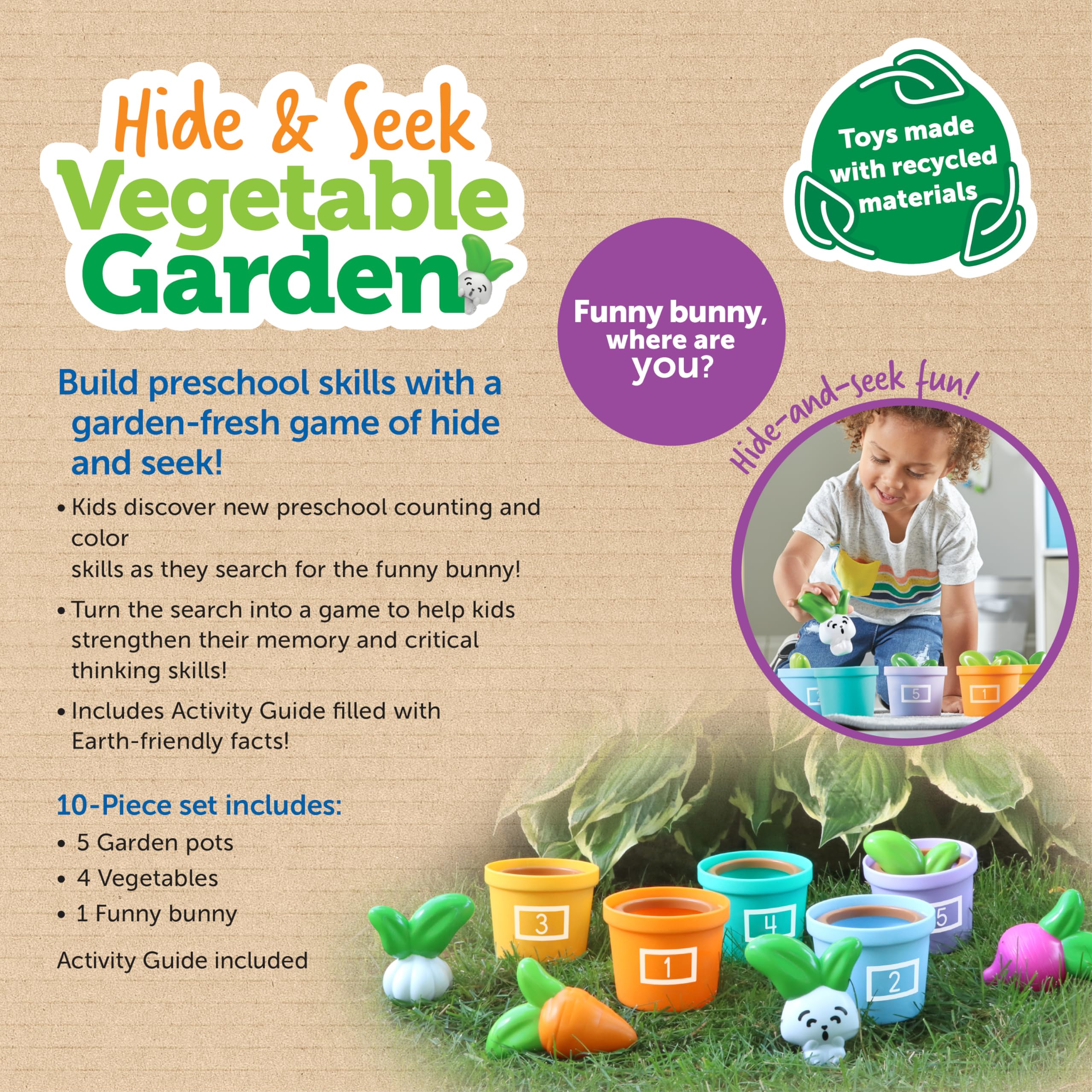 Foto 6 | Juguete Learning Resources Hide And Seek: Huerto De Más De 18 Meses - Venta Internacional.