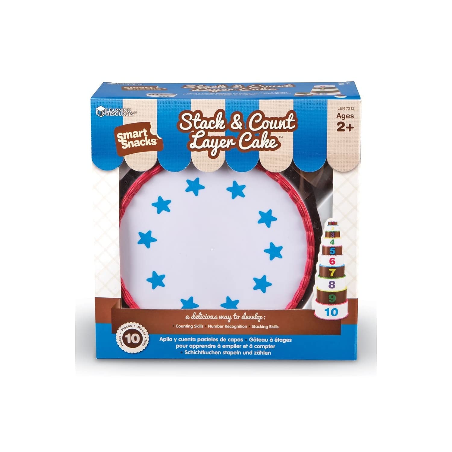 Foto 3 | Tarta De Más De 18 Meses Para Apilar Y Contar De Toy Learning Resources - Venta Internacional.