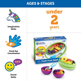 Foto 6 | Set De Ensaladas De Frutas Pretend Play Food Learning Resources, 18 Piezas - Venta Internacional.