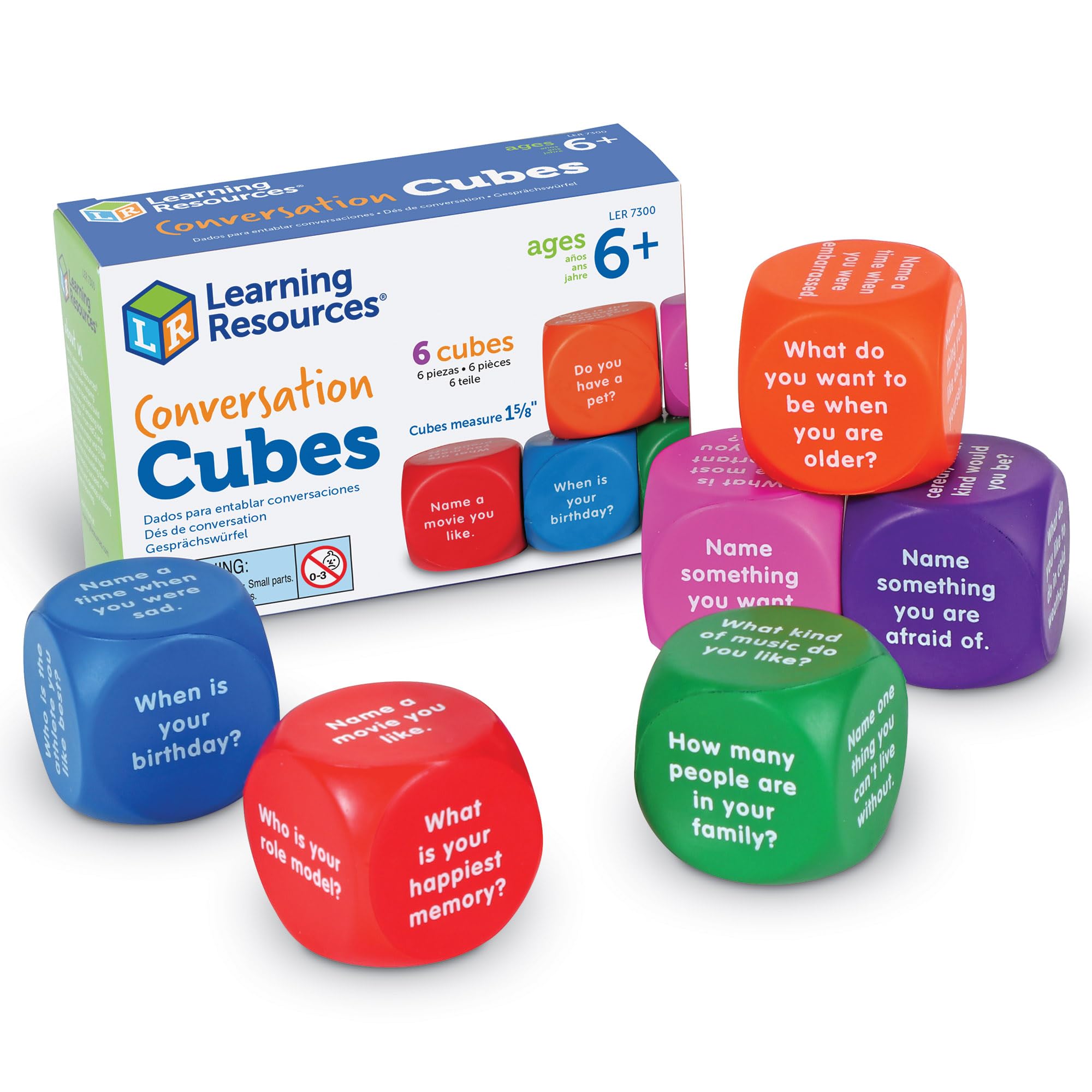 Foto 2 pulgar | Conversación Sobre Recursos De Aprendizaje De Foam Cubes, 6 Piezas, Más De 6 Años - Venta Internacional.