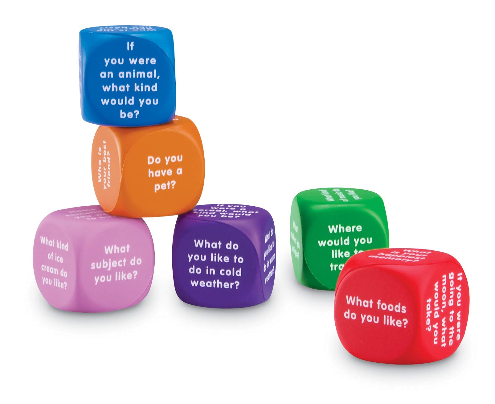 Foto 5 pulgar | Conversación Sobre Recursos De Aprendizaje De Foam Cubes, 6 Piezas, Más De 6 Años - Venta Internacional.