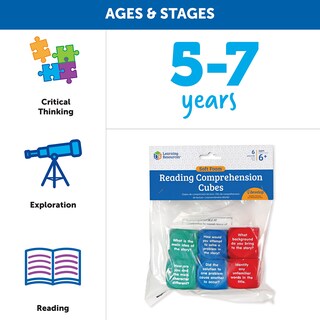 Foto 5 | Cubos De Comprensión Lectora, Recursos De Aprendizaje, Juego De 6 - Venta Internacional.