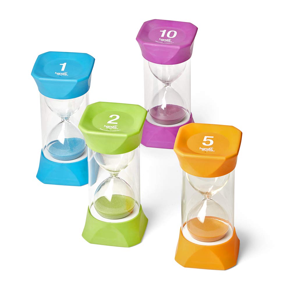 Foto 1 | Set Sand Timer Set Hand2mind Jumbo De 1, 2, 5 Y 10 Minutos (juego De 4) - Venta Internacional.