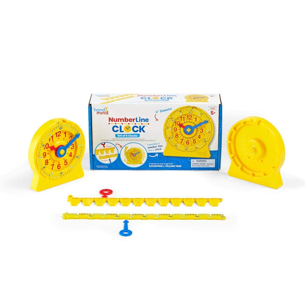 Foto 2 pulgar | Reloj Numérico Hand2mind De Teaching Clock Para Niños (juego De 6) - Venta Internacional.