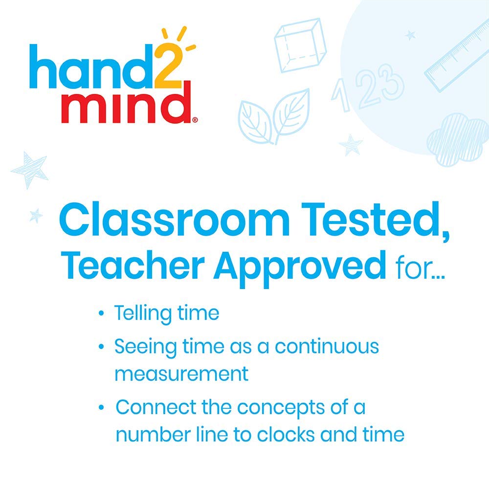 Foto 3 pulgar | Reloj Numérico Hand2mind De Teaching Clock Para Niños (juego De 6) - Venta Internacional.