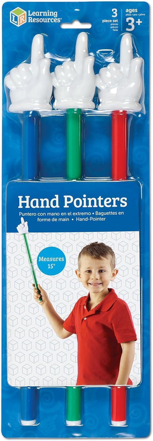 Foto 3 pulgar | Hand Pointers Learning Resources Set De 3 Unidades Para Niños Mayores De 3 Años, Surtidos - Venta Internacional.