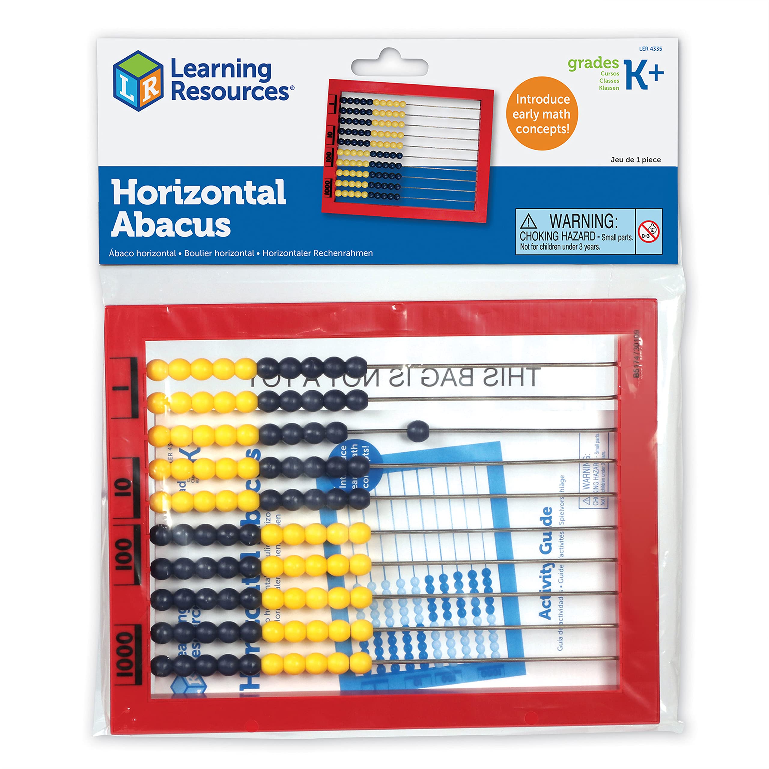 Escritorio Abacus Learning Resources, Marco Rojo De 2 Colores - Venta Internacional.