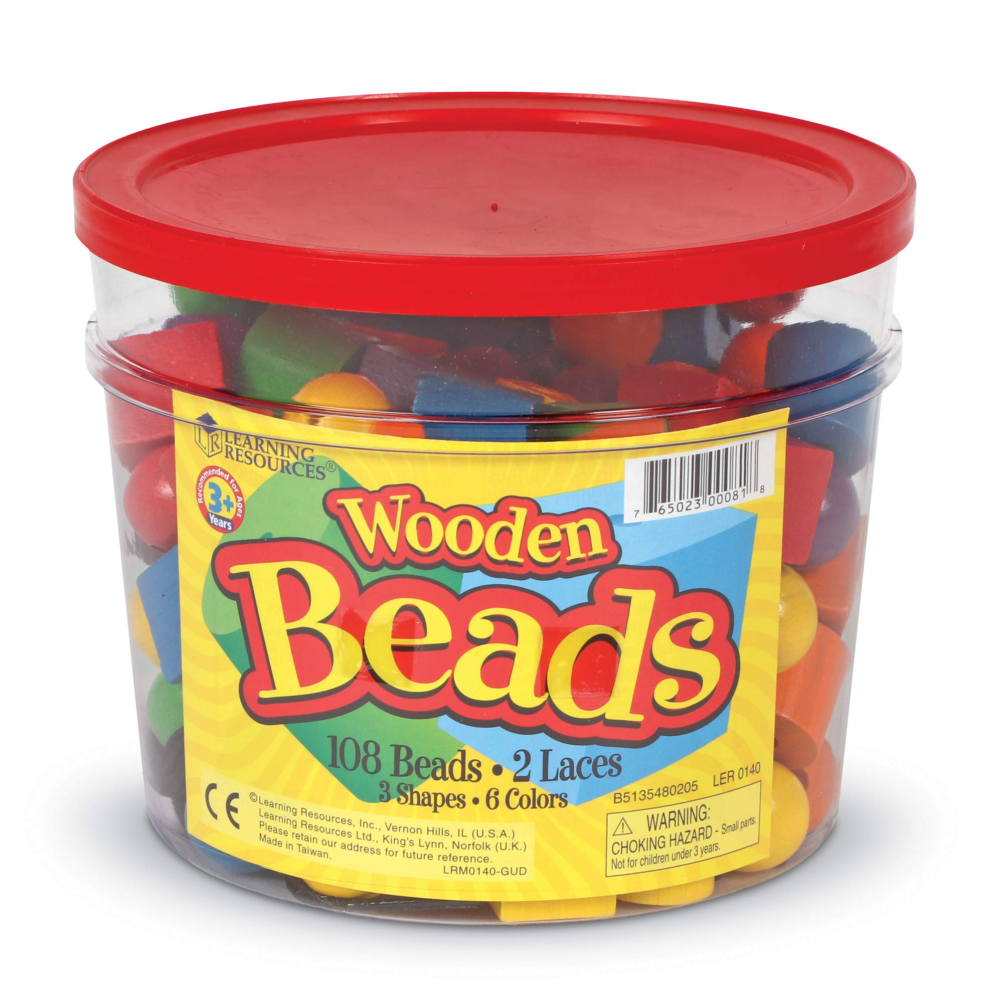 Juego De Cuentas Learning Resources Beads In A Balde, 110 Unidades, Más De 3 Años - Venta Internacional.