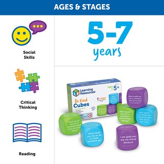 Foto 5 | Cubos Be Kind De Toy Learning Resources, 6 Piezas Para Mayores De 5 Años - Venta Internacional.