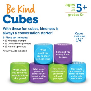 Foto 6 | Cubos Be Kind De Toy Learning Resources, 6 Piezas Para Mayores De 5 Años - Venta Internacional.