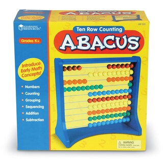 Foto 4 | Juguete Matemático Abacus Learning Resources De Diez Hileras Para Niños Mayores De 5 Años - Venta Internacional.