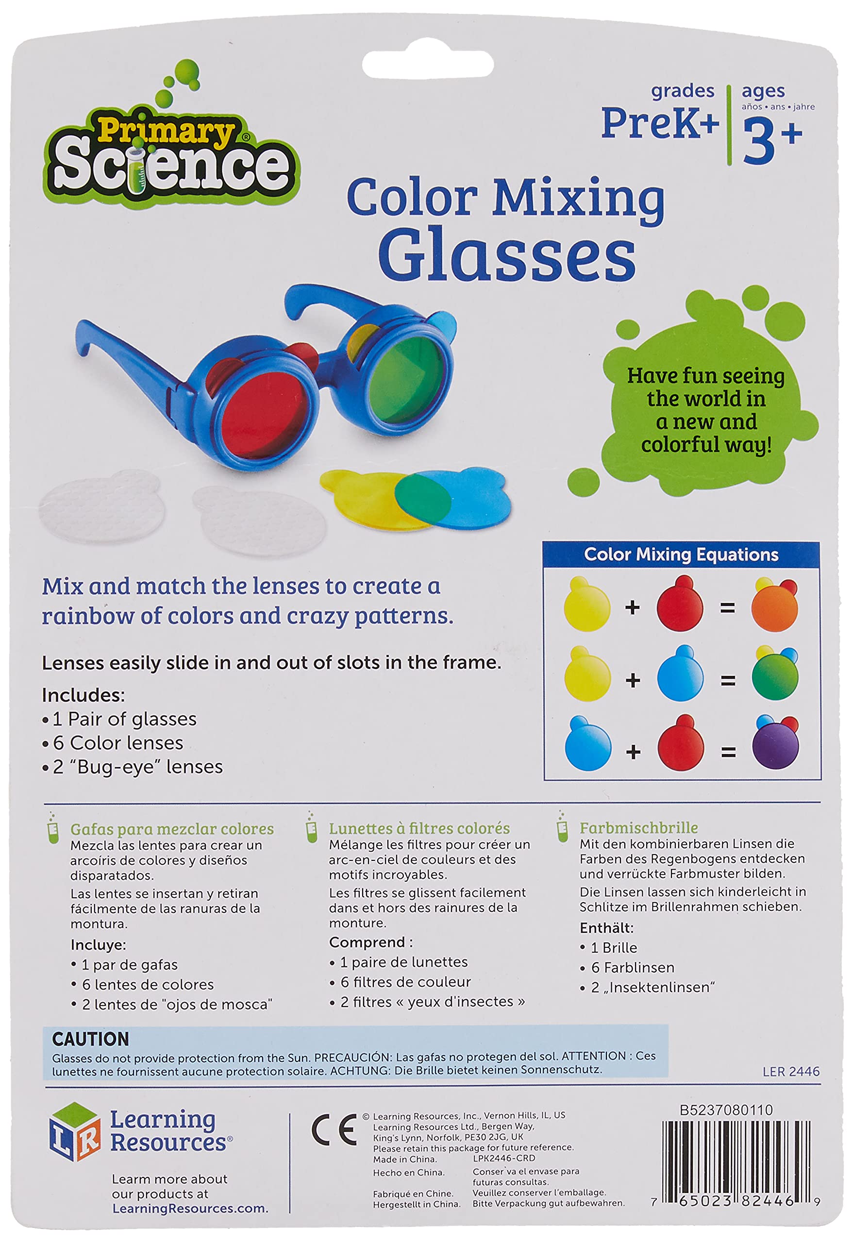 Foto 3 pulgar | Gafas Para Mezclar Colores Recursos De Aprendizaje Ciencias Preescolares - Venta Internacional.