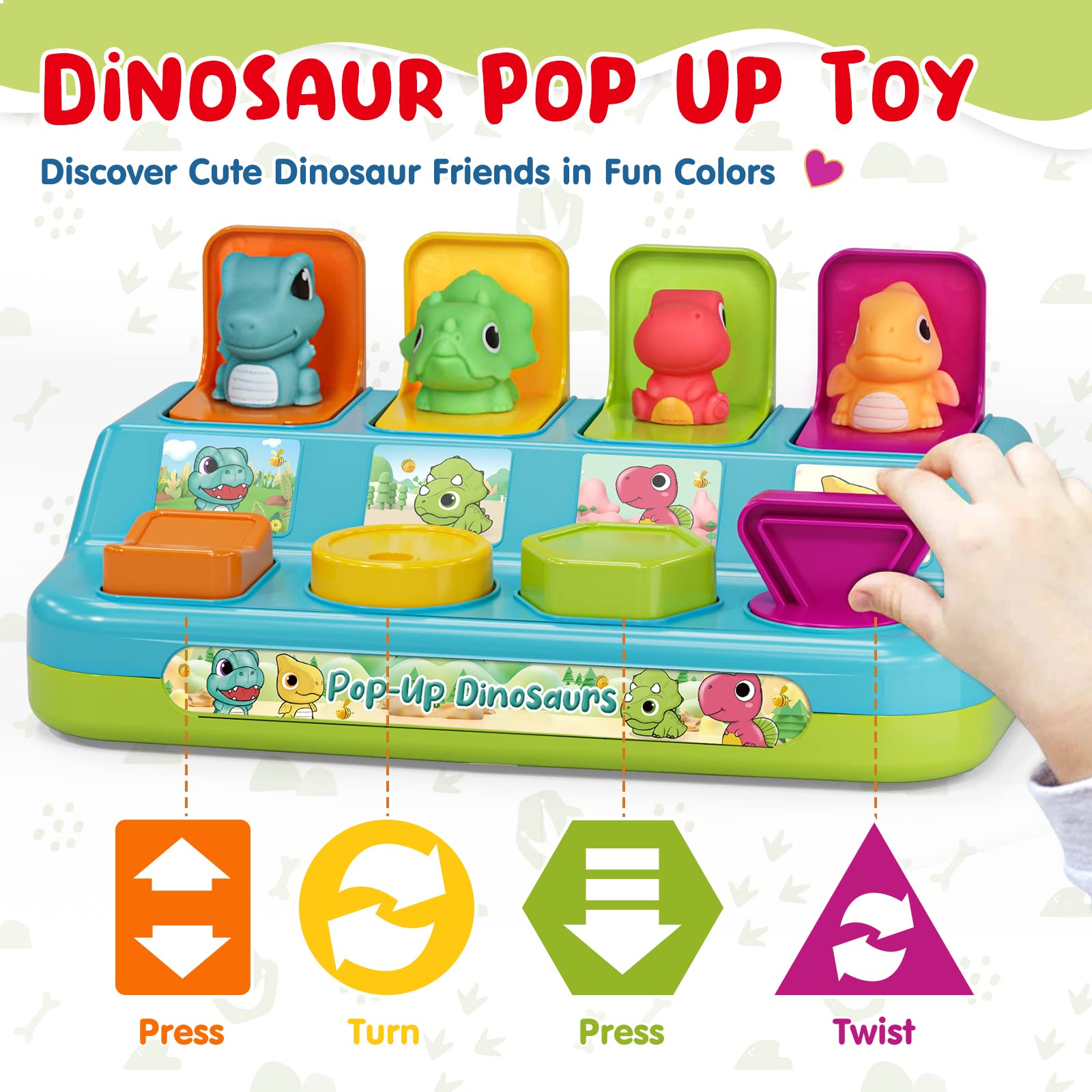Foto 3 pulgar | Juguete Desplegable Lehoo Castle Con Causa Y Efecto, Dinosaurio Bebé De 6 A 18 M - Venta Internacional.