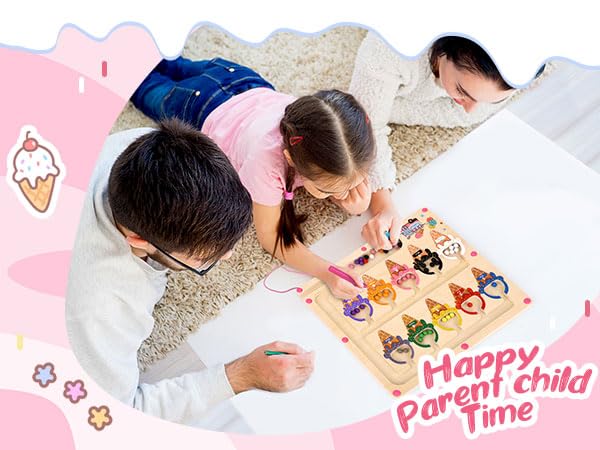 Foto 8 pulgar | Juguete Montessori Magnético Con Forma De Laberinto De Colores Y Números Para Niñas De 3 A 5 Años - Venta Internacio