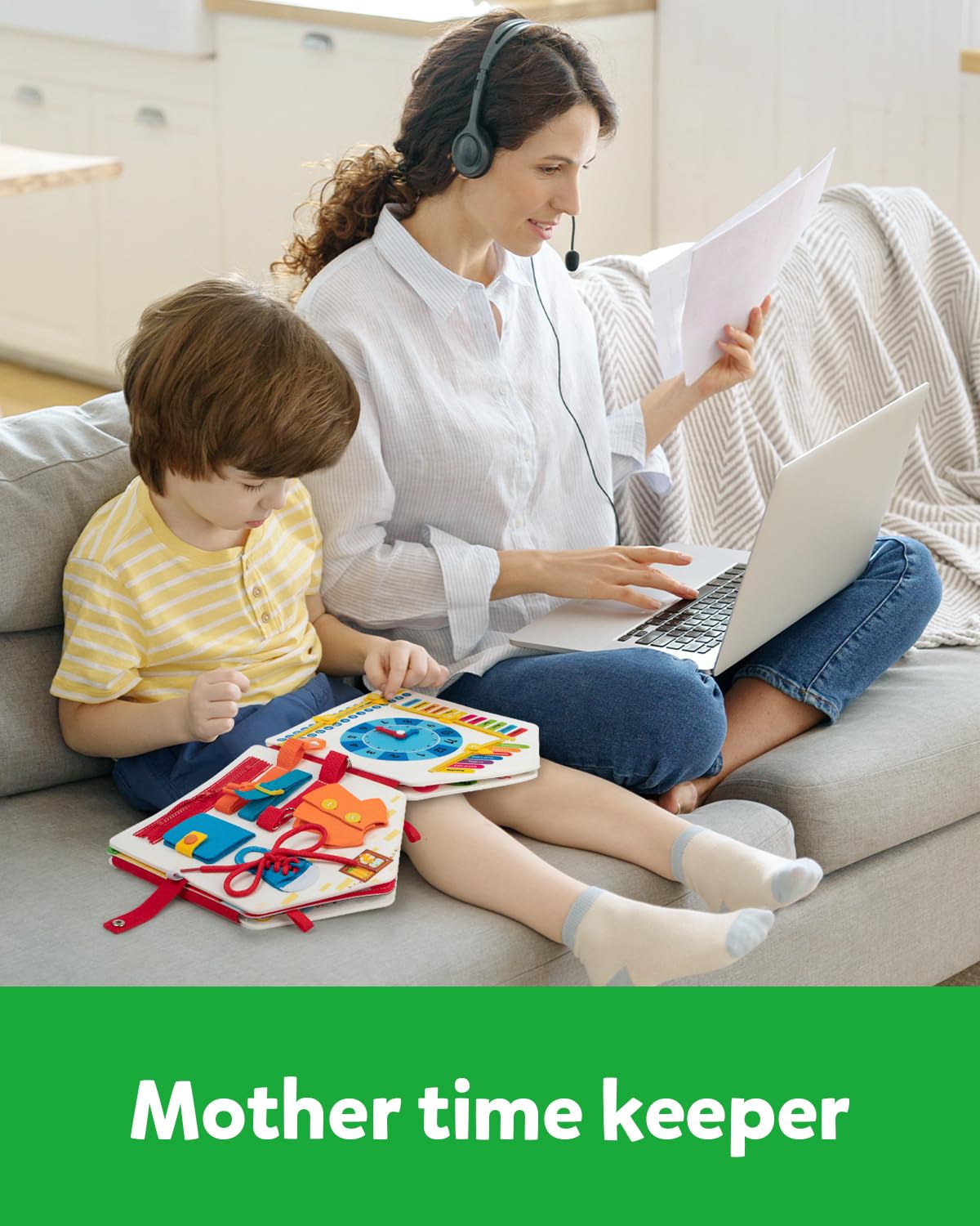 Foto 6 pulgar | Activity Busy Book Coogam Para Niños Pequeños Felt Montessori De 3 A 5 Años - Venta Internacional.