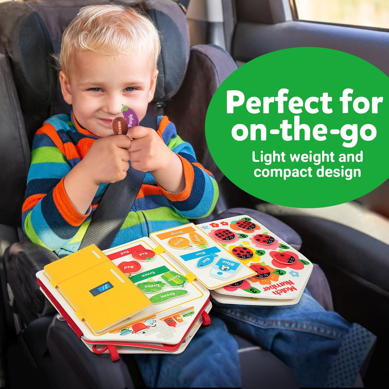 Foto 8 pulgar | Activity Busy Book Coogam Para Niños Pequeños Felt Montessori De 3 A 5 Años - Venta Internacional.