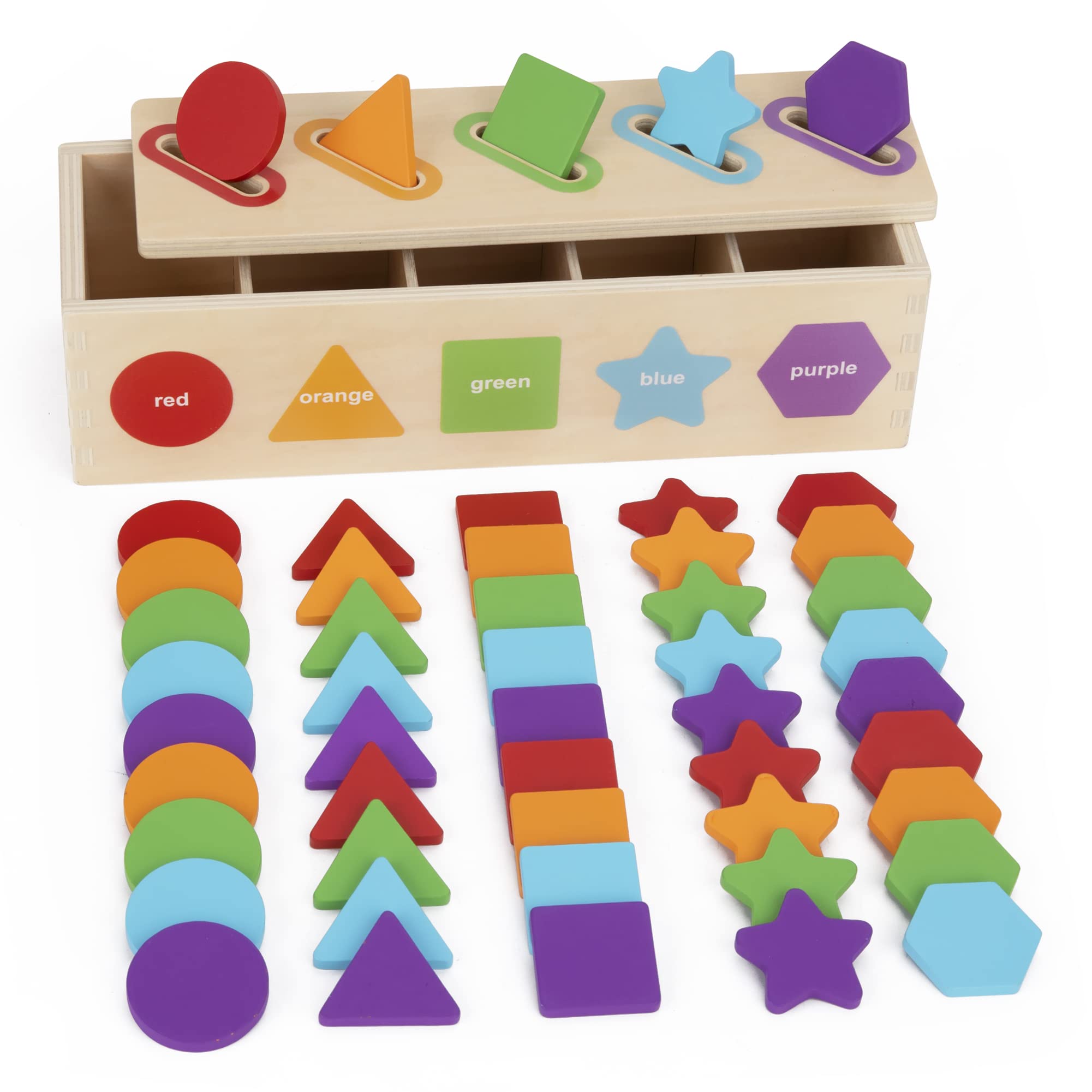 Juguetes Educativos Montessori Kmtjt Que Clasifican Colores Y Formas De 1 A 3 Años - Venta Internacional.