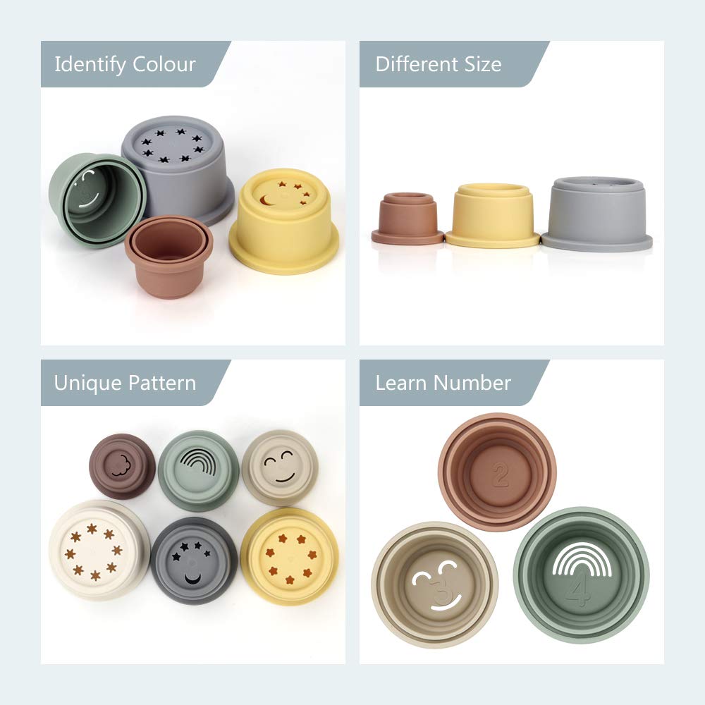 Foto 4 pulgar | Vasos Apilables Mini Tudou Infantil-Venta Internacional
