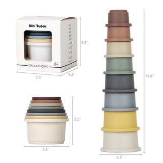 Foto 6 | Vasos Apilables Mini Tudou Infantil-Venta Internacional