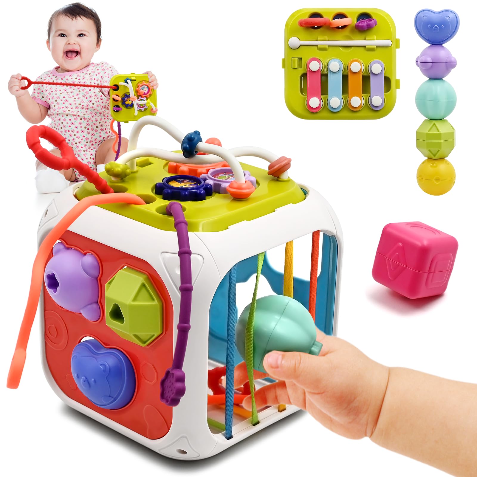 Cubo Sensorial AiTuiTui para Bebé-Venta Internacional