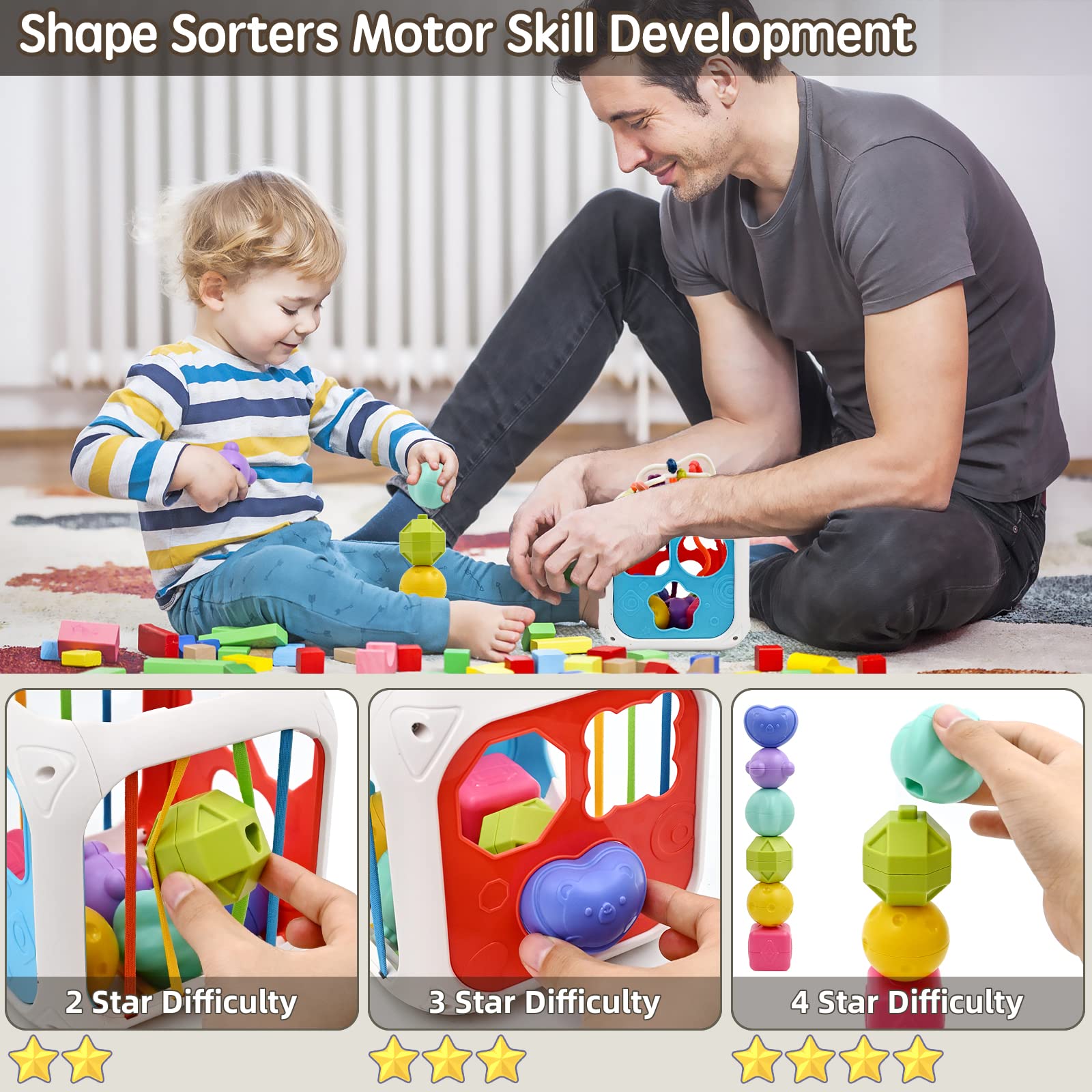 Foto 4 pulgar | Cubo Sensorial AiTuiTui para Bebé-Venta Internacional