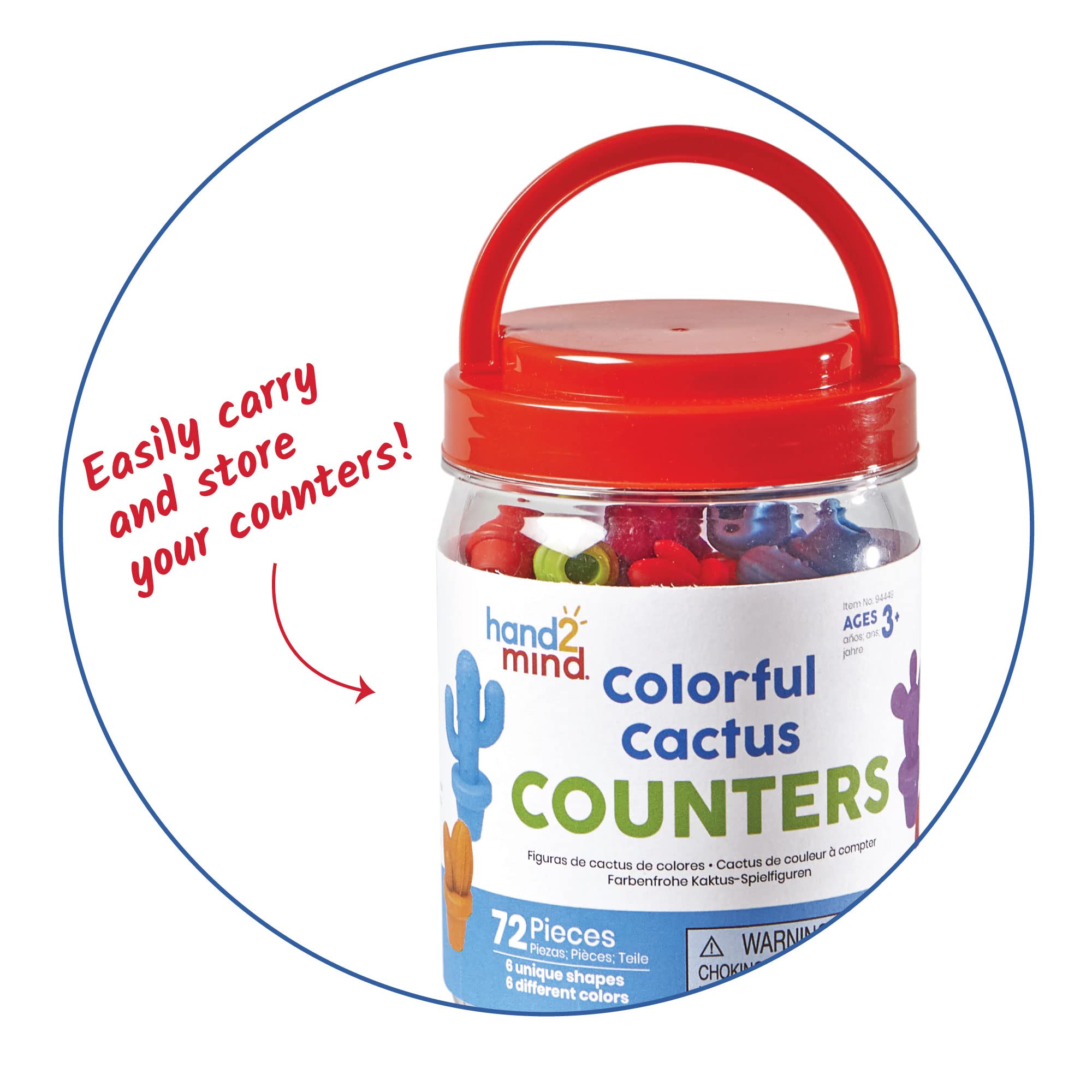 Foto 5 pulgar | Counters Hand2mind Cactus Coloridos para Niños - Venta Internacional