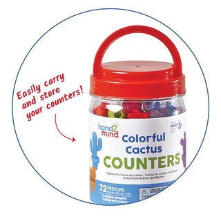 Foto 4 | Counters Hand2mind Cactus Coloridos para Niños - Venta Internacional