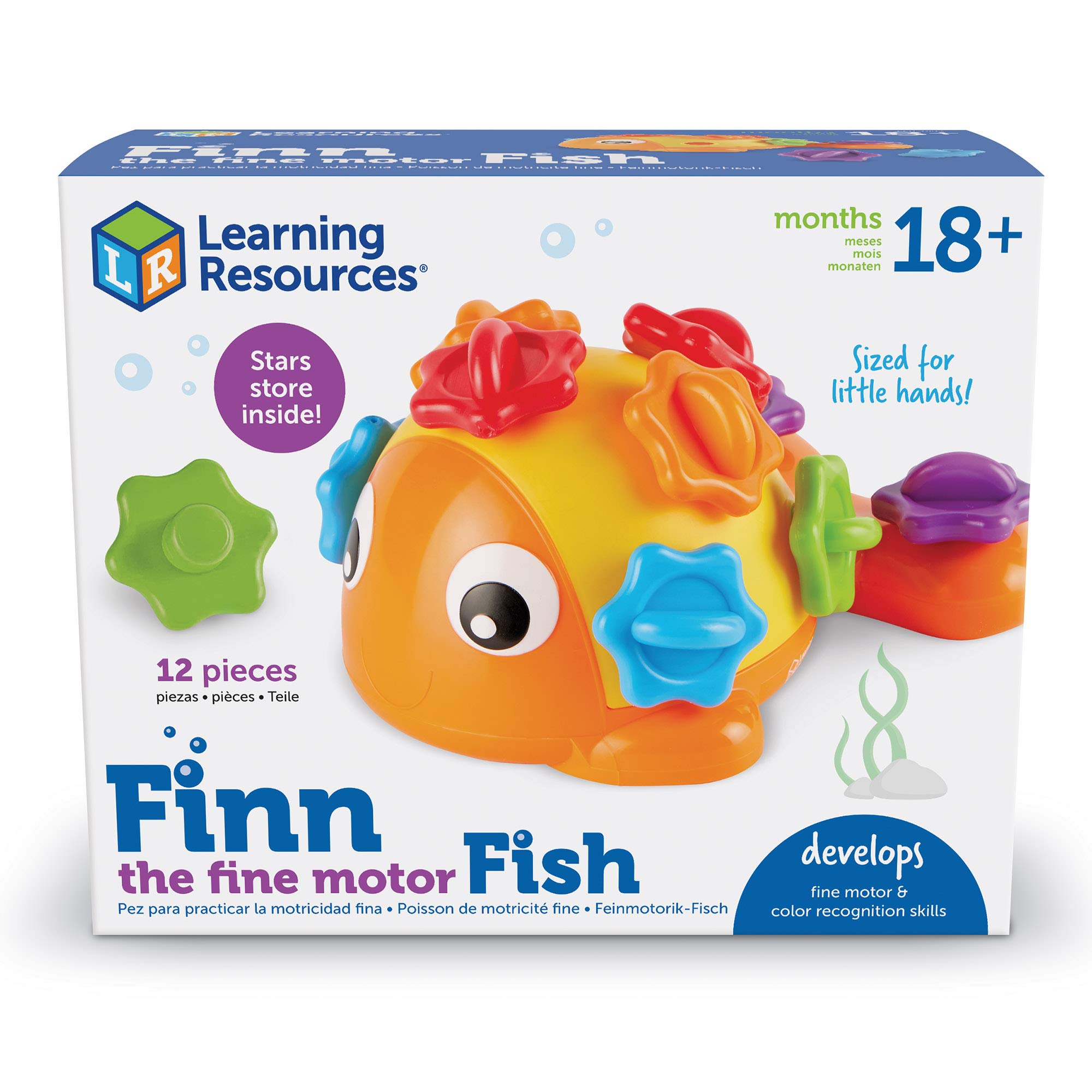 Foto 8 pulgar | Fine Motor Fish Learning Resources Finn, 12 Piezas, Más De 18 Meses - Venta Internacional.