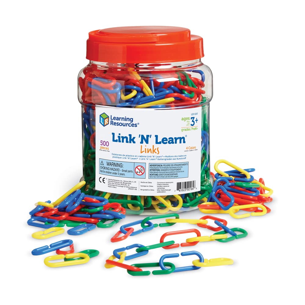 Toy Learning Resources Link 'n' Learn Links 500 Piezas, Más De 3 - Venta Internacional.