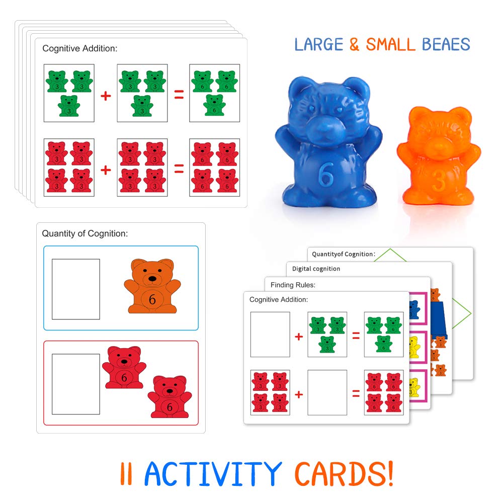 Foto 4 pulgar | Counting Bears Bmag Con Tazas Clasificadoras Para Niños Pequeños Con 90 Osos - Venta Internacional.