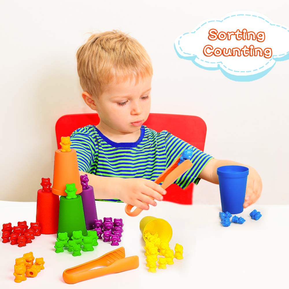 Foto 5 pulgar | Counting Bears Bmag Con Tazas Clasificadoras Para Niños Pequeños Con 90 Osos - Venta Internacional.