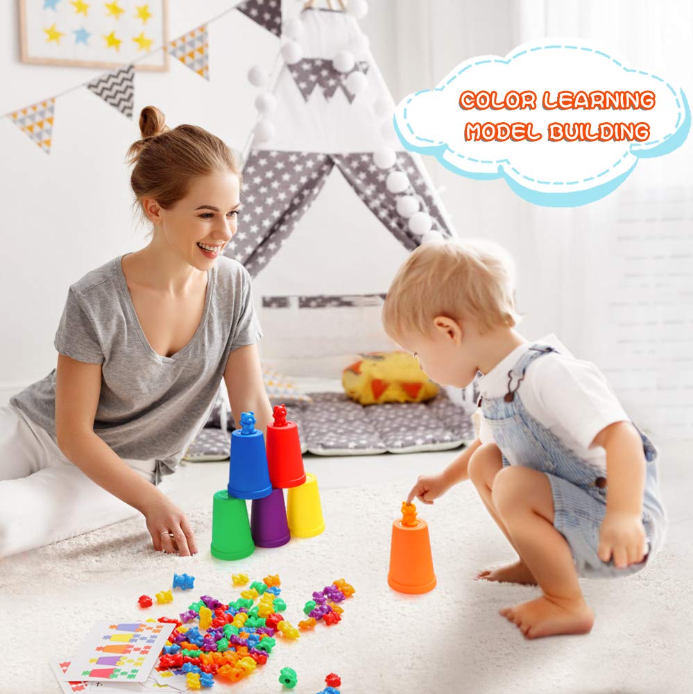Foto 6 pulgar | Counting Bears Bmag Con Tazas Clasificadoras Para Niños Pequeños Con 90 Osos - Venta Internacional.