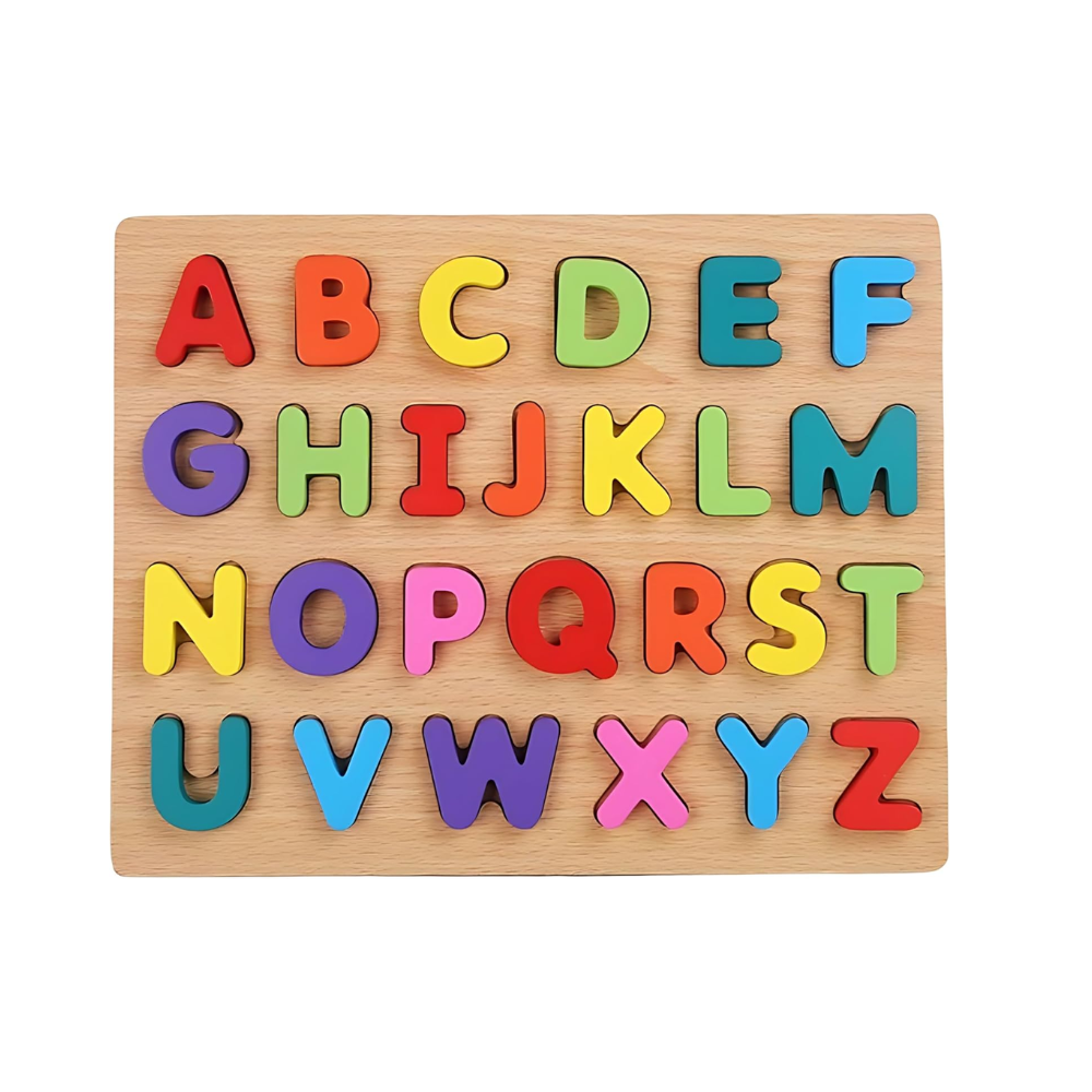 Juego Didáctico Genérica Letras Color Multicolor De Madera