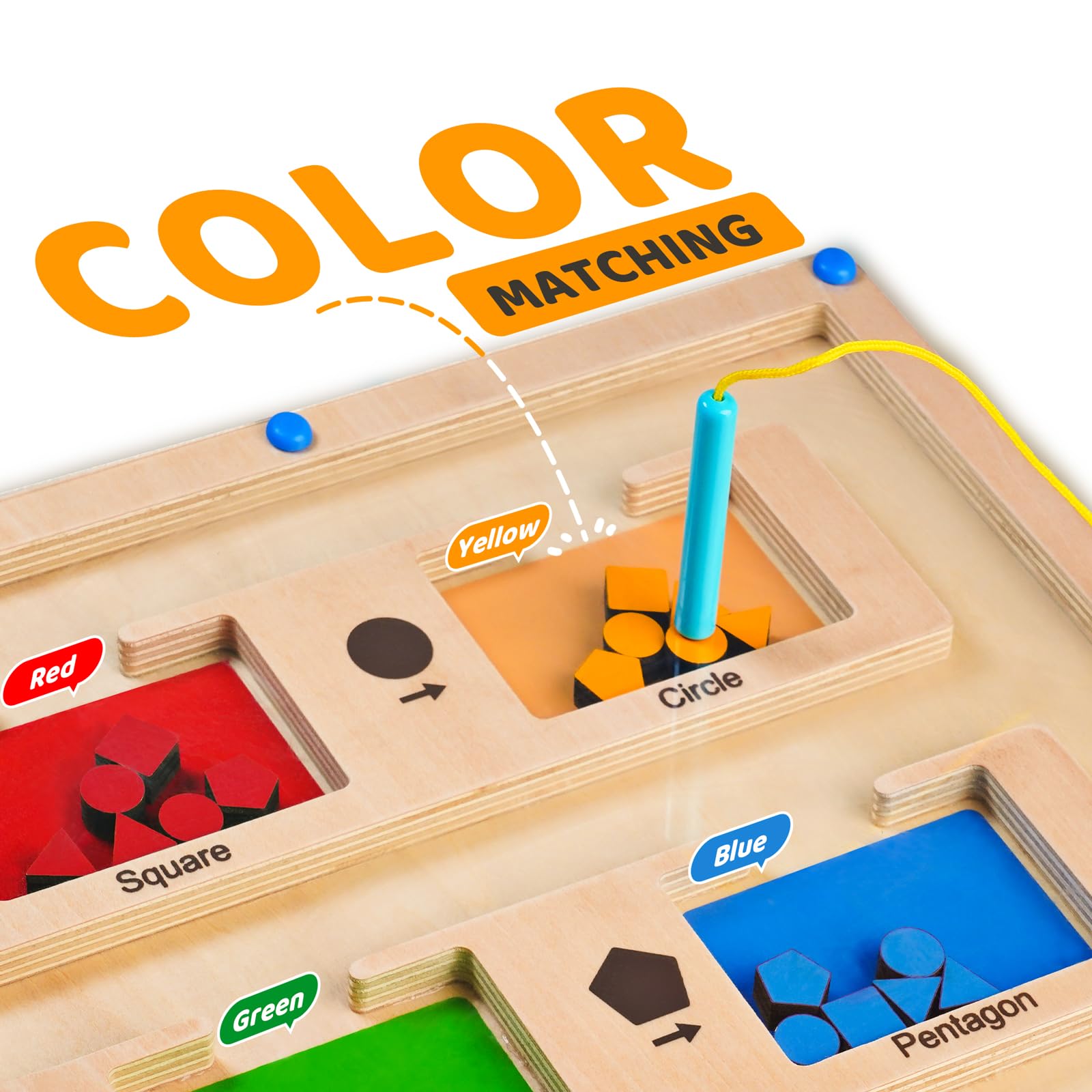 Foto 3 pulgar | Juguete De Laberinto Magnético De Colores Likee Para Niños Mayores De 18 Meses - Venta Internacional