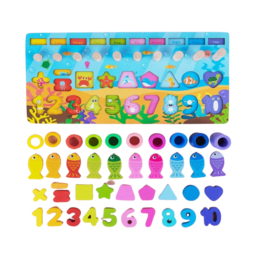 Tablero Logarítmico Dol 6 En 1 Color Multicolor Educativo
